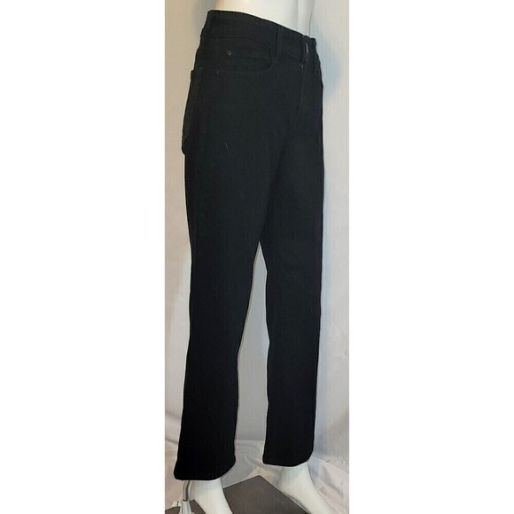 NYDJ Barbara High Waist Stretch Bootcut Dark Wash Jeans Size 4P - Picture 3 of 14